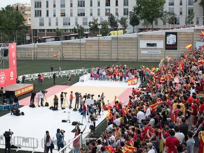 La graderia del Camp de l'Àliga.