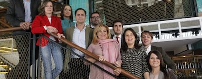 Valenciano se re&uacute;ne con los candidatos j&oacute;venes de la lista socialista a las elecciones europeas.