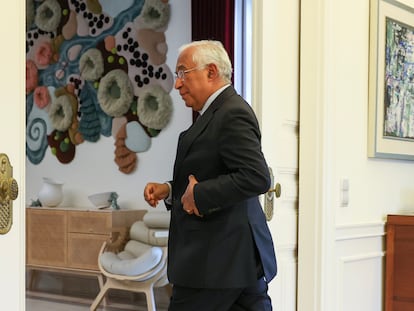 António Costa, el pasado 7 de noviembre en su residencia oficial de Lisboa, tras anunciar su renuncia como primer ministro de Portugal.