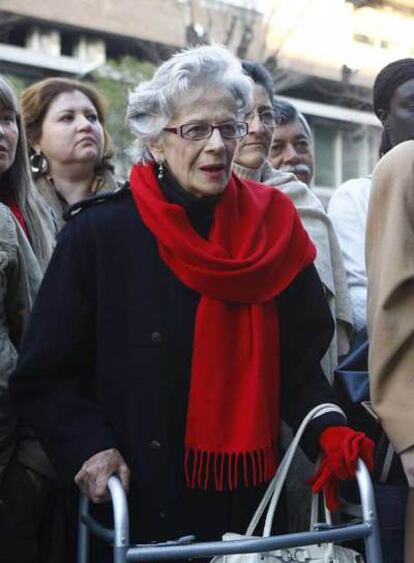 Clara González, madre de Clara Rojas, en Madrid.