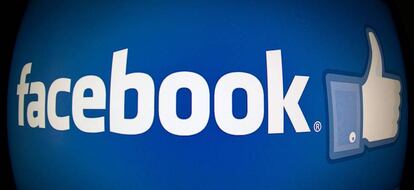 Logo de la red social Facebook.