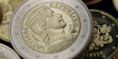 Imagen de una moneda de euro.