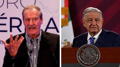 El expresidente Vicente Fox y Andrés Manuel López Obrador.