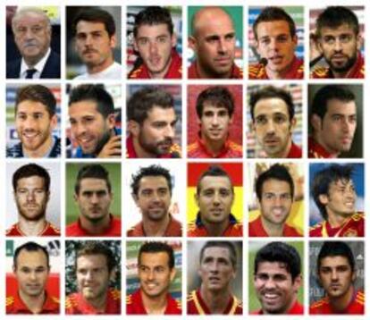 La lista de 23 de la selecci&oacute;n espa&ntilde;ola para el Mundial 2014.