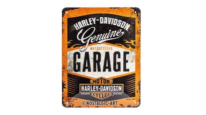 Chapa retro Harley-Davidson