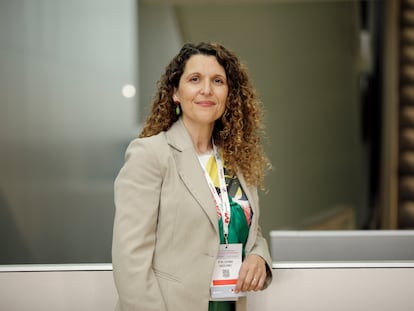 María del Castañar, subdirectora médica del Hospital Marqués de Valdecilla, en el el 24 Congreso de Hospitales y Gestión Sanitaria celebrado en Zaragoza.