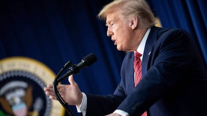 El presidente de Estados Unidos, Donald Trump, en la Casa Blanca.