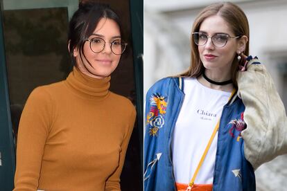 Kendall Jenner y Chiara Ferragni adaptan la tendencia con distintas versiones.