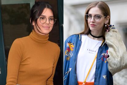 Kendall Jenner y Chiara Ferragni adaptan la tendencia con distintas versiones.