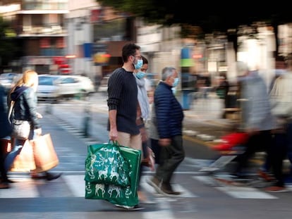 Una de las calles de Valencia.