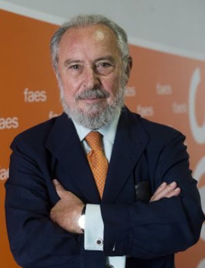 Manuel Aragón, en los cursos de verano de FAES.