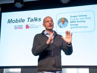 Gregor Gimmy, responsable de BMW Startup Garage, en el evento de Mobile Talks.