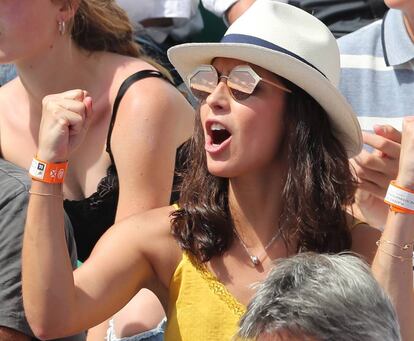 Xisca Perelló en el Roland Garros el pasado mes de junio.