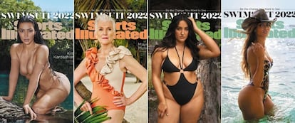 Kim Kardashian, Maye Musk, Yumi Nu y Ciara, en el número especial de baño de 'Sports Illustrated' de 2022.