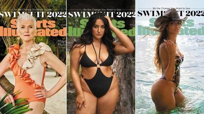 Kim Kardashian, Maye Musk, Yumi Nu y Ciara, en el número especial de baño de 'Sports Illustrated' de 2022.