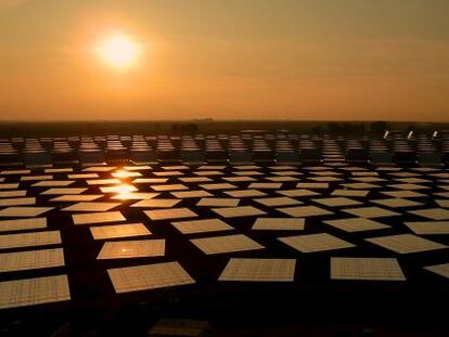 La nueva planta solar termoeléctrica Gemasolar en Fuentes de Andalucía.