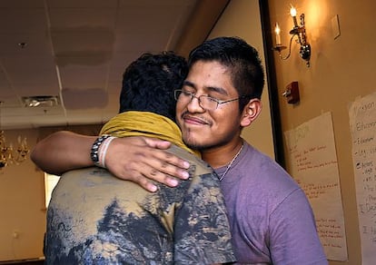 Integrantes de United We Dream en un encuentro en Maryland (EE UU), donde se reunieron los delegados.