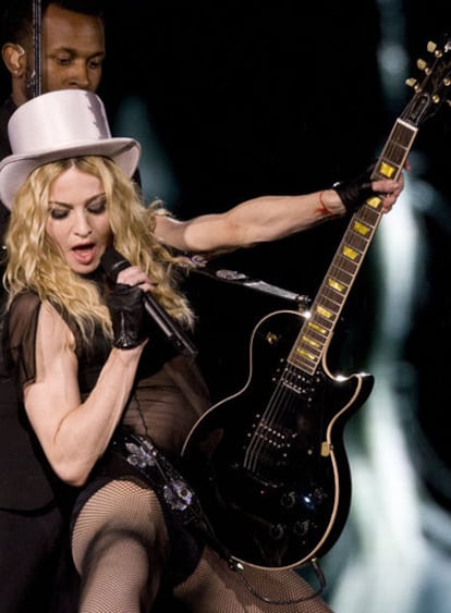 Madonna en un concierto ayer en el estadio Maracaná de Río de Janeiro