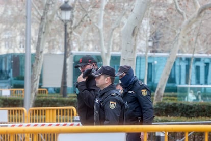 Koldo García, exasesor de José Luis Ábalos, a su salida de la Audiencia Nacional, el 22 de febrero.