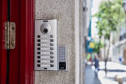 Exterior de un piso turístico en el centro de Madrid.