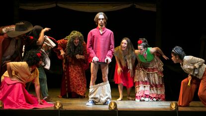 Una escena de 'Fiesta de farsantes', que se representará en los Teatro del Canal.
