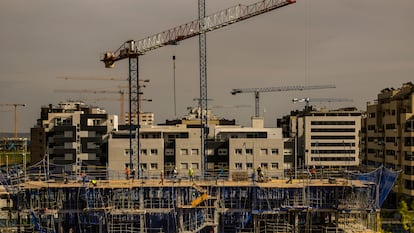 Construcción de viviendas en Madrid, en una imagen de archivo.