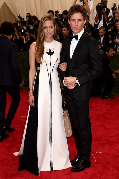 Hannah Bagshawe y Eddie Redmayne.