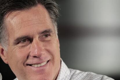 Romney en un mitin en Michigan.
