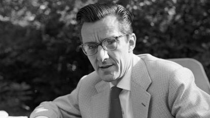 Gabriel Axel, director de cine dan&eacute;s, en 1959.