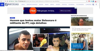 Alguns sites noticiosos repercutiram a informação falsa.