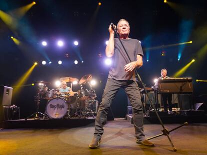 Deep Purple, con el cantante Ian Gillan, anoche en el cierre del Festival de Jazz de Montreux.