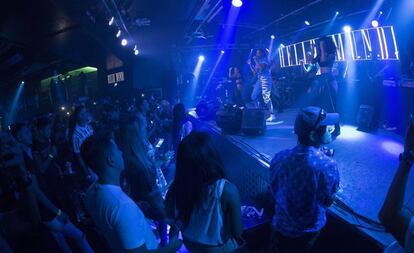 La cantante de 'funk' Ludmilla, el 18 de agosto, durante su concierto en Mon Madrid.