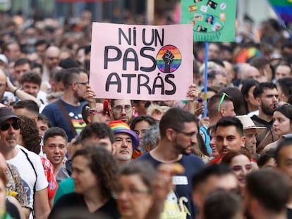 Manifestación del Orgullo LGTBI+ Crítico de 2023 en Madrid.