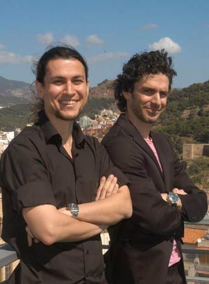 El director Rodrigo Cortés (izquierda) y el actor Leonardo Sbaraglia.