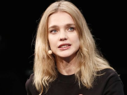 Natalia Vodianova, en el congreso TechCrunch Disrupt celebrado en Londres esta semana.