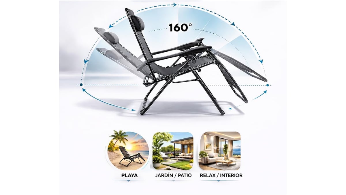 Diseño regulable, plegable y ergonómico.
