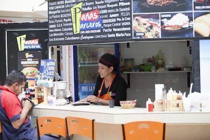 El restaurante Panas y Parceros, punto de encuentro de los venezolanos en Cedritos, Bogotá.