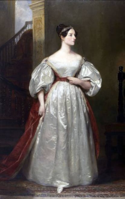 Retrato de Ada Lovelace, realizado por Margaret Carpenter en 1836.