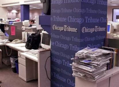 Redacción central del <i>Chicago Tribune</i> en Chicago.