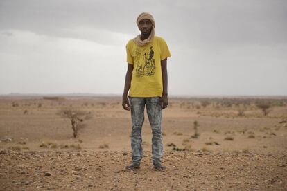 Adam Souleyman, nigerino, foi escravo na Líbia durante cinco meses.