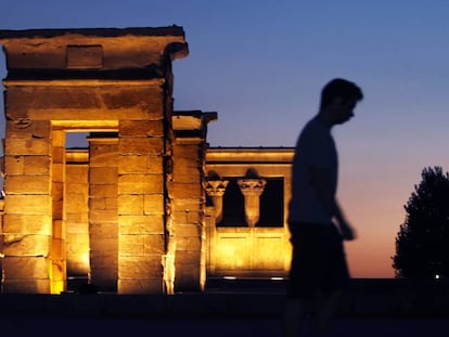 El Templo de Debod en Madrid.