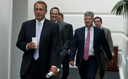 El presidente de la Cámara Baja, el republicano John Boehner.