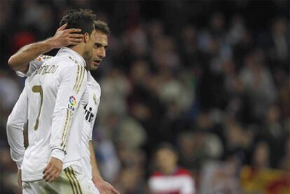 Cristiano Ronaldo, tras su gol con el Madrid.