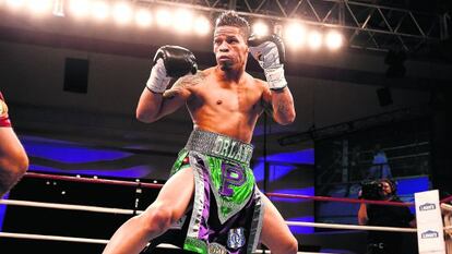 El boxeador puertorrique&ntilde;o, en su combate contra el mexicano Jorge Pazos, a finales de octubre en Kissimmee, Florida.