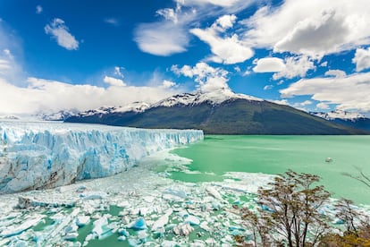 Abismo frente al glaciar Perito Moreno.