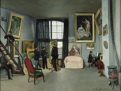 Frédéric Bazille, 'Studio, 1870'.