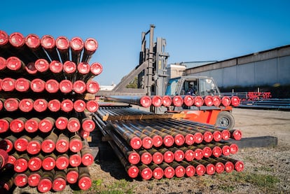 Tubos de Tubacex preparados para su exportación.