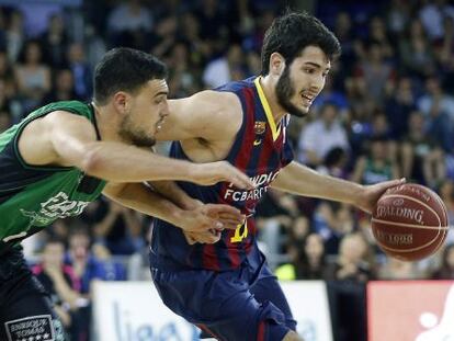 Abrines, defendido por Ventura.