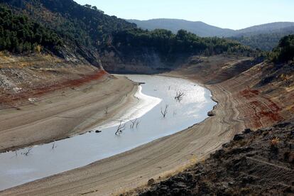 The Entrepeñas reservoir (Guadalajara), on November 14, 2017.