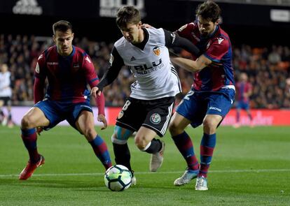 El Valencia se enfrenta al Levante en la jornada 23 de la Liga Santander